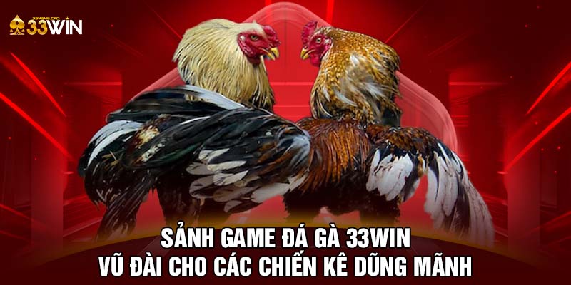 Sảnh game đá gà 33WIN - Vũ đài cho các chiến kê dũng mãnh